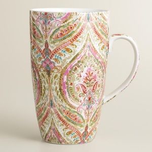 Paisley Print Latte Mug